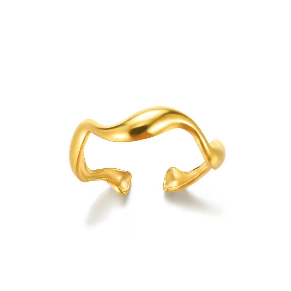 The Aureum Band – 316L Stainless Steel Gold-Tone Ring