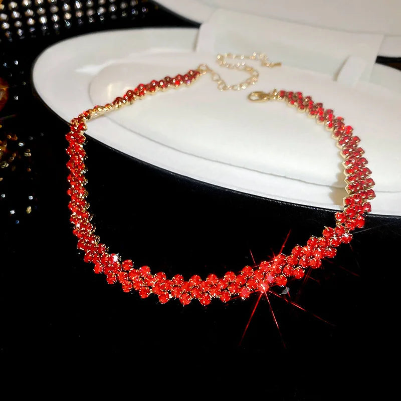 The Radiance Choker – A Luxury Full-Rhinestone Masterpiece