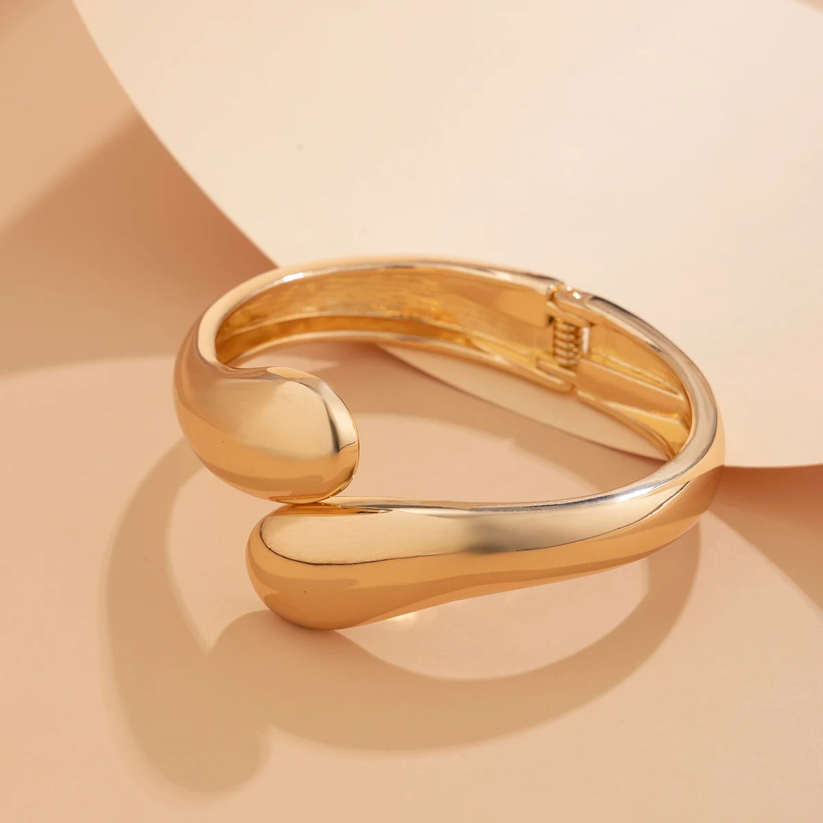 The Nova Drip Bracelet Bangle – Rhinestone-Inlaid Irregular Cuff