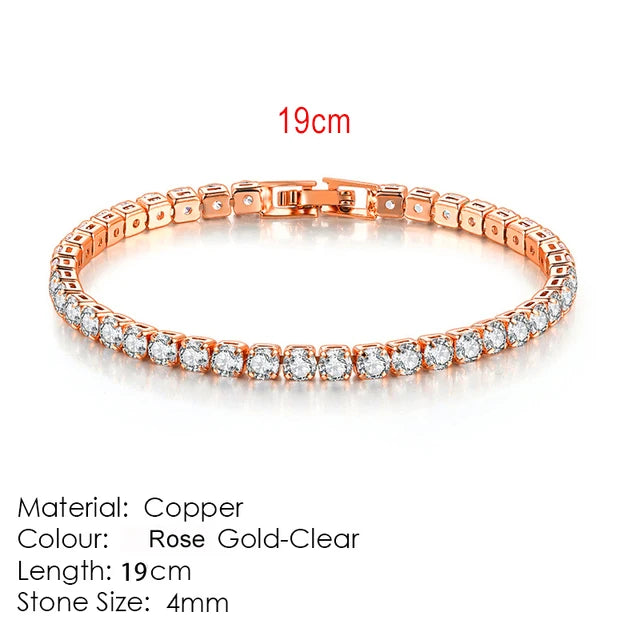 Celestique Chain – Designer Zirconia Tennis Bracelet