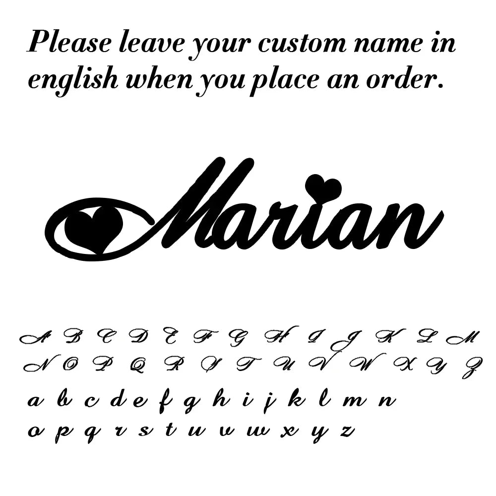 Luxury Personalized Name Bracelet – Custom Stainless Steel with Elegant Letter Charms