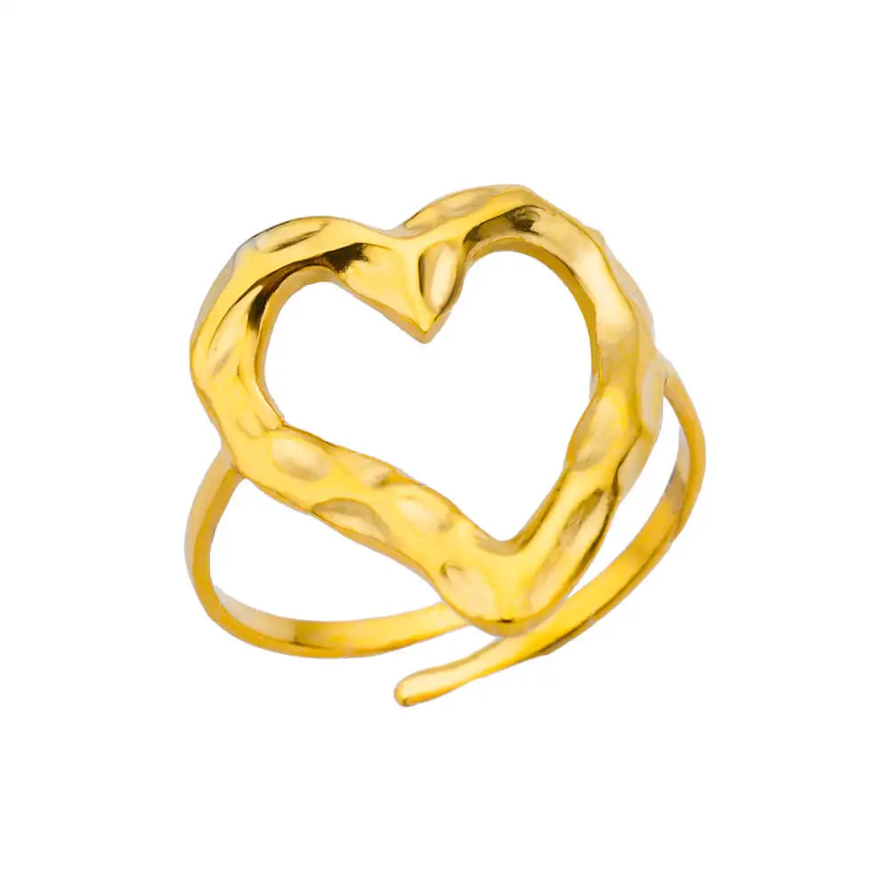 The Aureum Band – 316L Stainless Steel Gold-Tone Ring