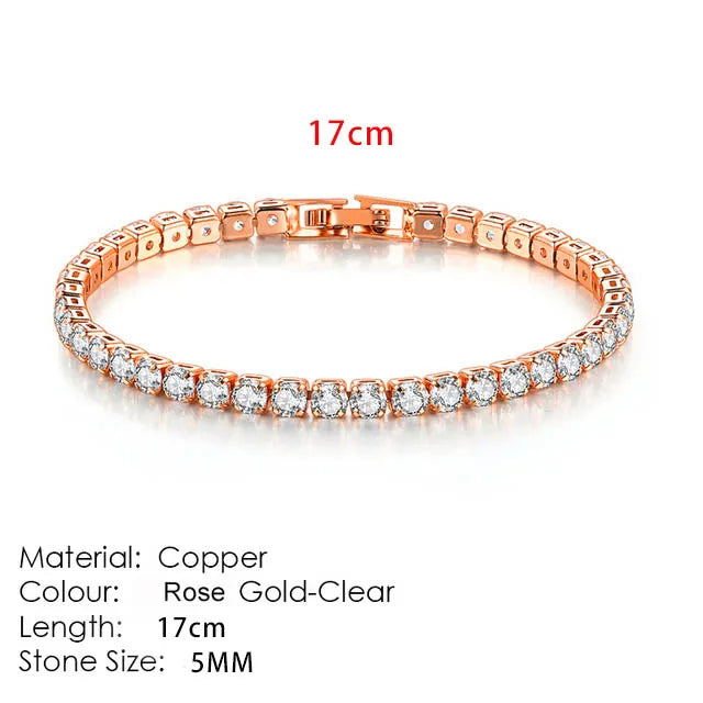 Celestique Chain – Designer Zirconia Tennis Bracelet