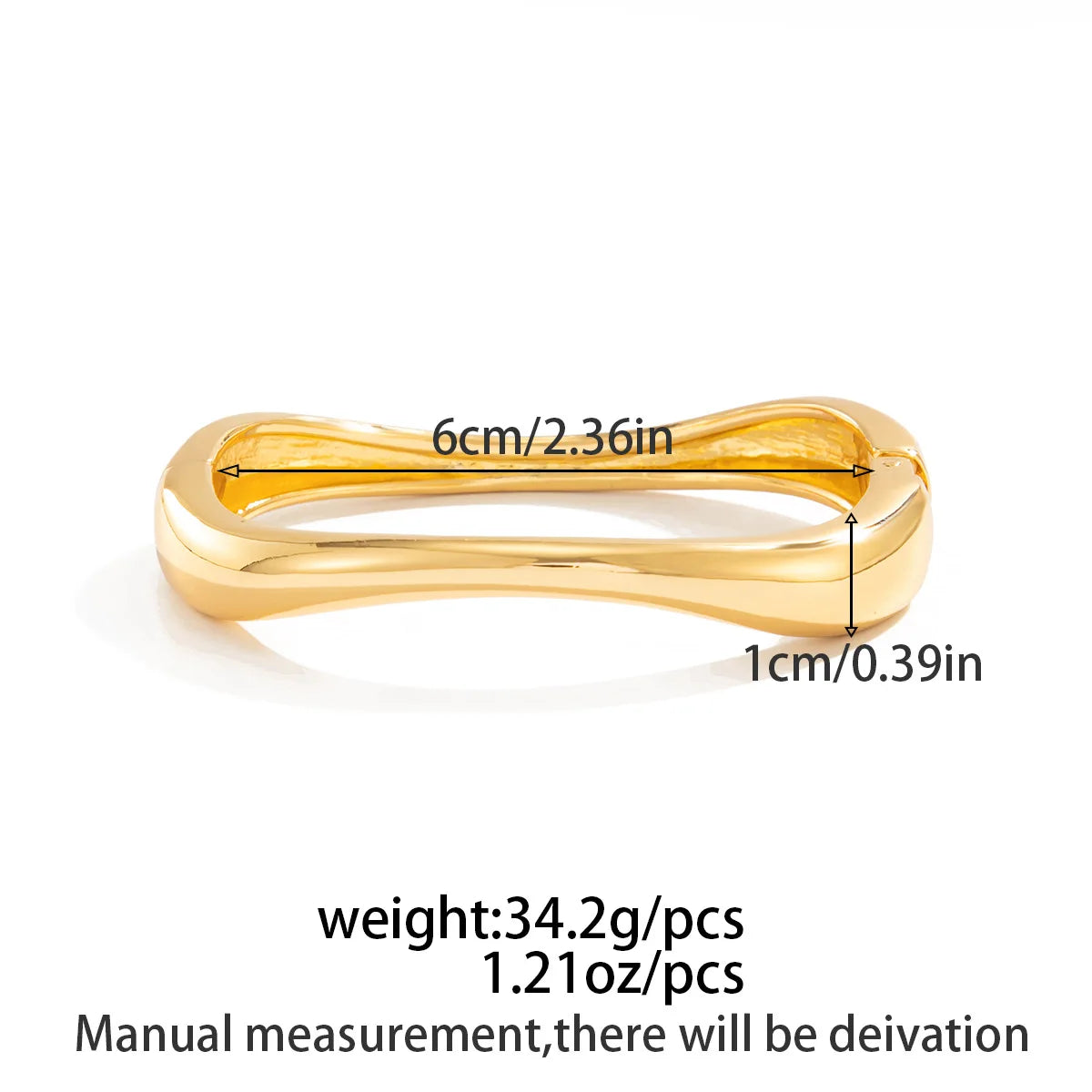 Obsidian Drop Cuff – Bold Geometric Bangle in Gold & Silver