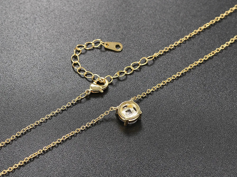 Iced Out Heart Pendant Necklace – Korean-Inspired Waterdrop Crystal Choker