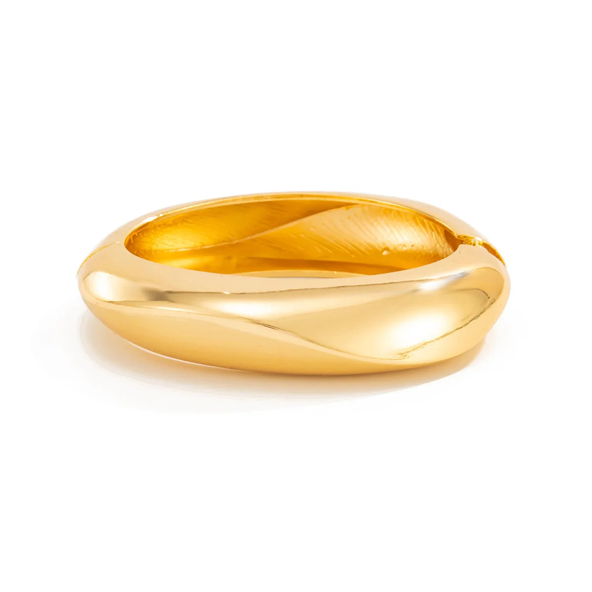 Obsidian Drop Cuff – Bold Geometric Bangle in Gold & Silver