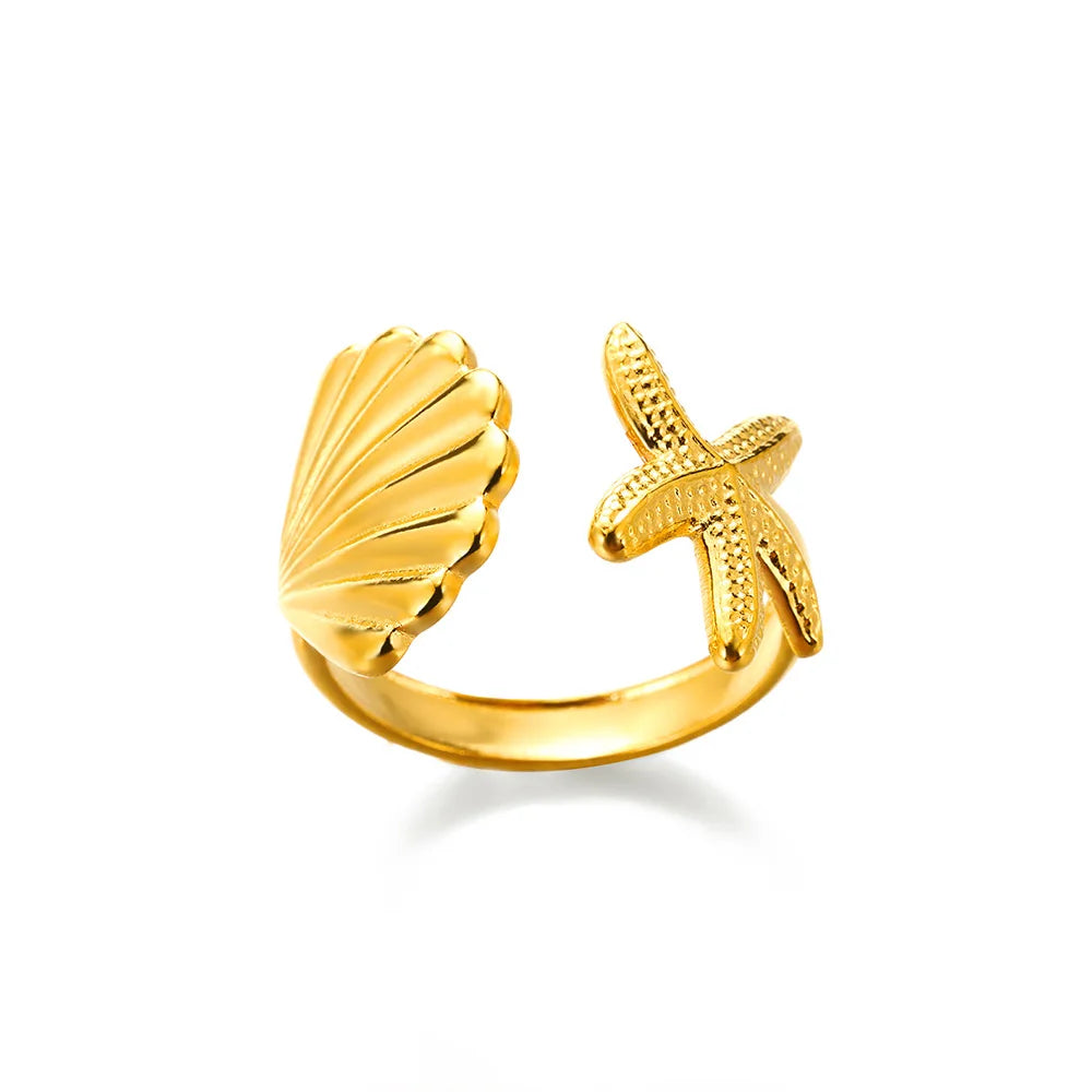 The Aureum Band – 316L Stainless Steel Gold-Tone Ring