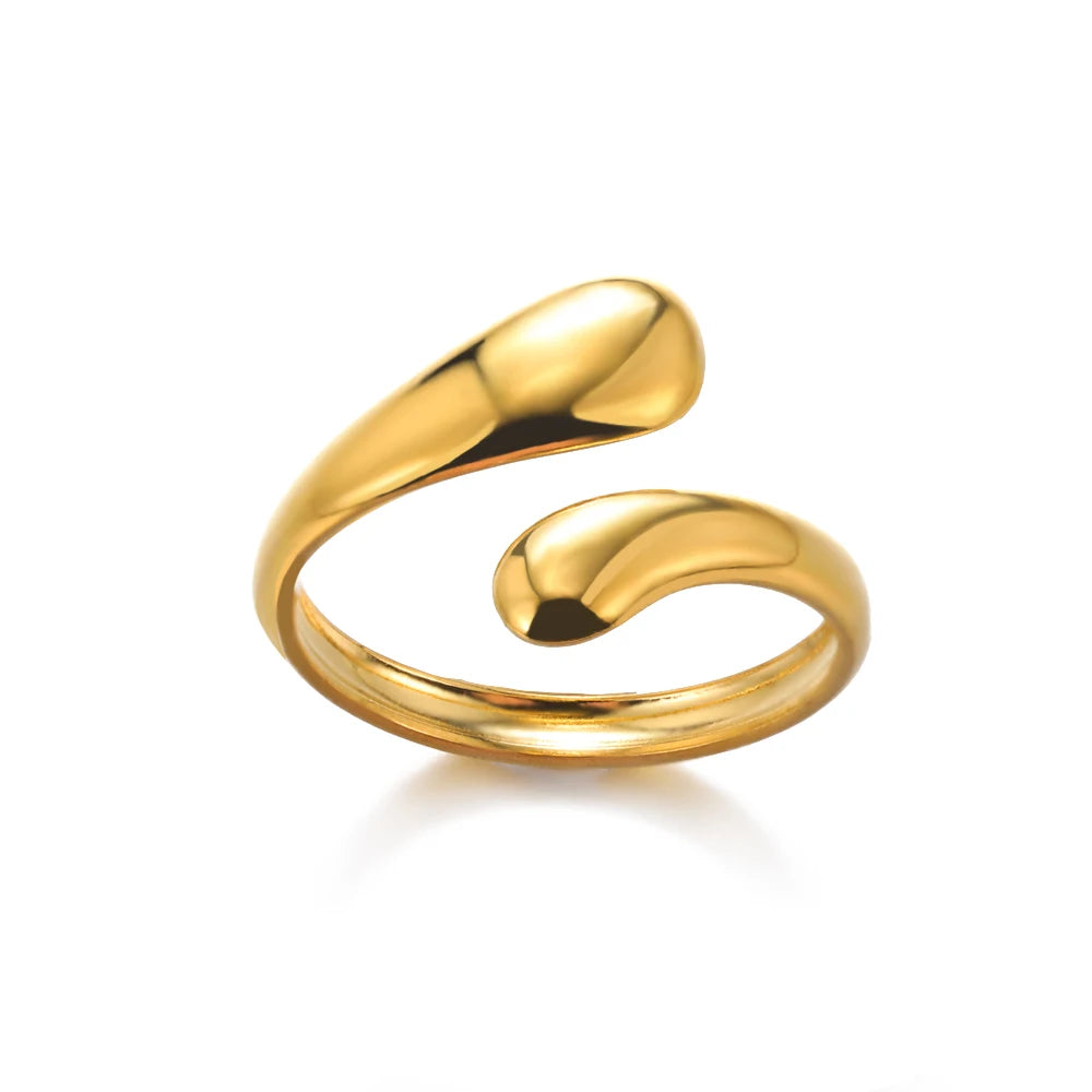 The Aureum Band – 316L Stainless Steel Gold-Tone Ring