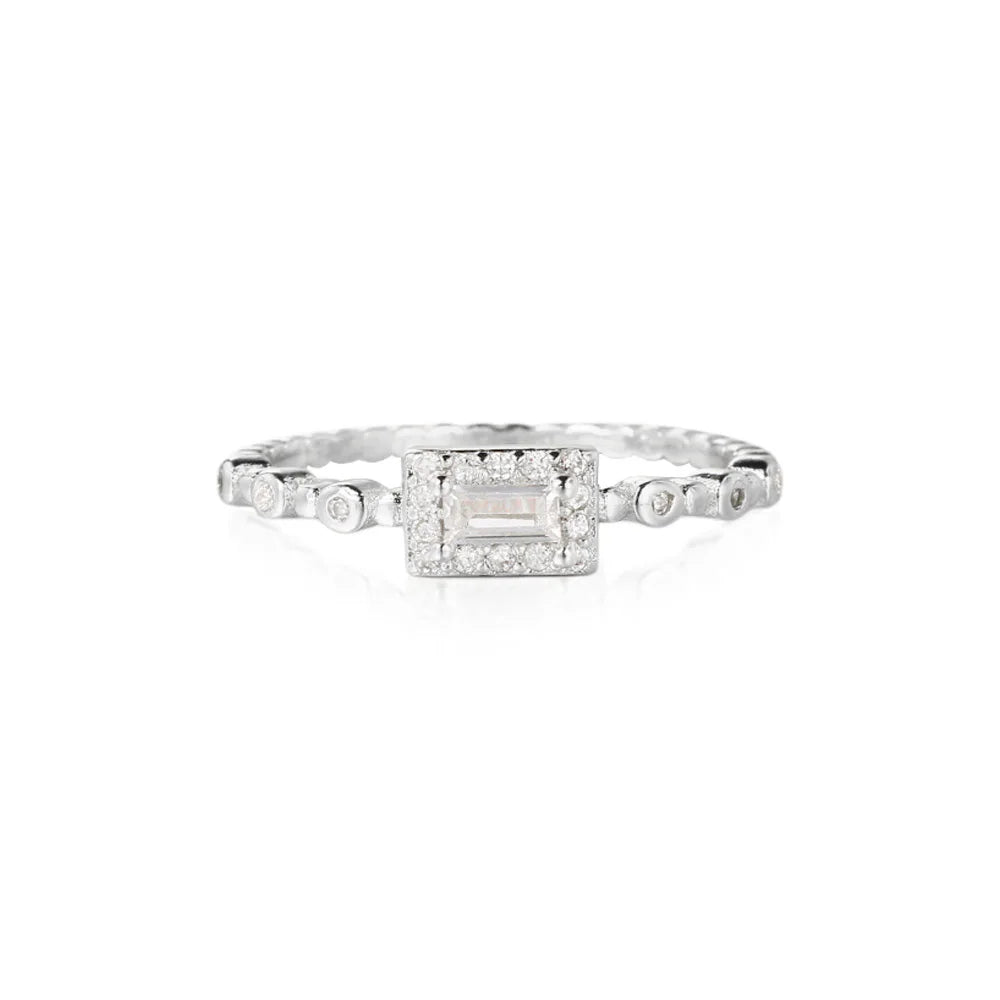 Shiny Gold Zircon Ring – Elegant & Premium Thin Ring