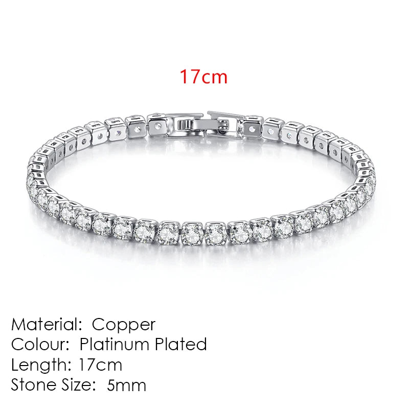 Celestique Chain – Designer Zirconia Tennis Bracelet