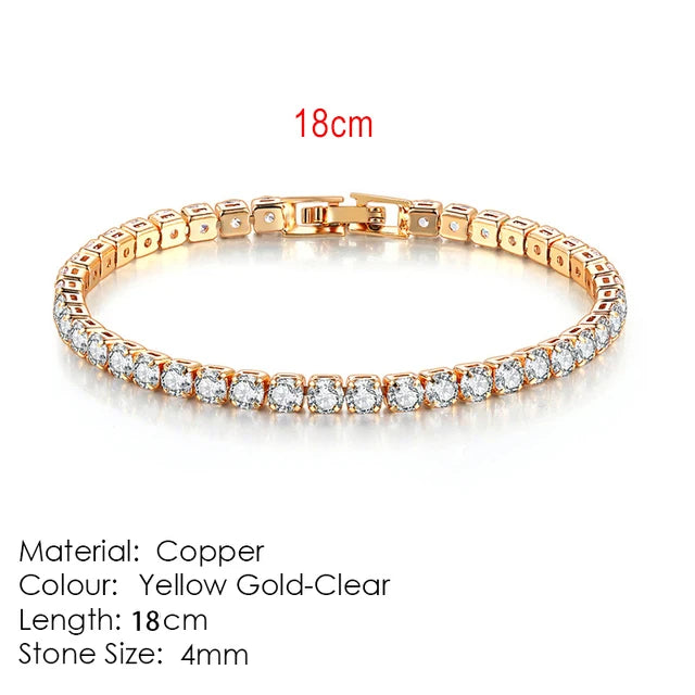 Celestique Chain – Designer Zirconia Tennis Bracelet