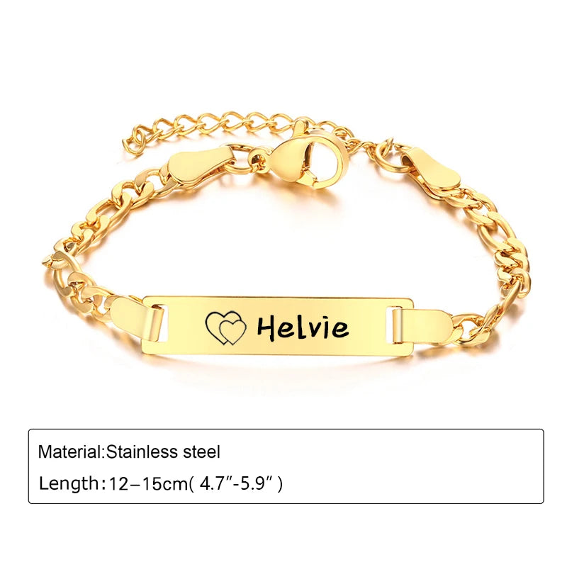 Personalized 14K Gold Baby Bracelet – Custom Name Jewelry