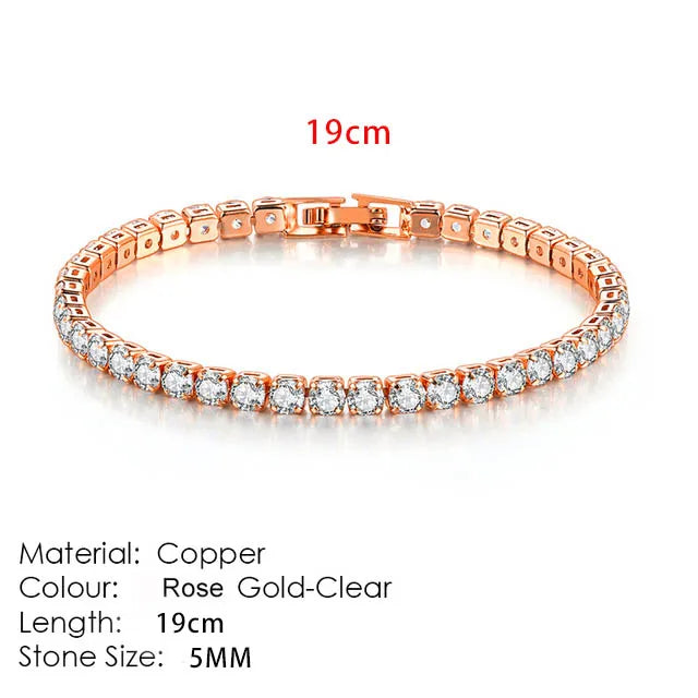 Celestique Chain – Designer Zirconia Tennis Bracelet