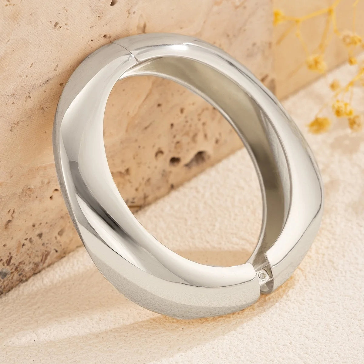 3 Styles Vintage Gold & Silver Geometric Metal Cuff Bangles Bracelet