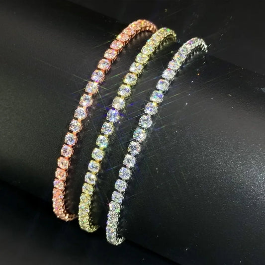 Eterna Crystal Tennis Bracelet- Timeless Shine