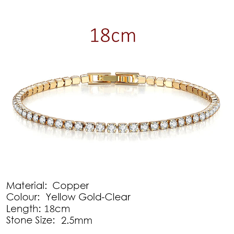 Celestique Chain – Designer Zirconia Tennis Bracelet