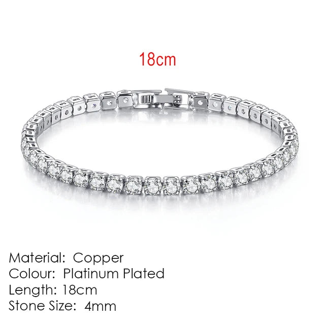 Celestique Chain – Designer Zirconia Tennis Bracelet