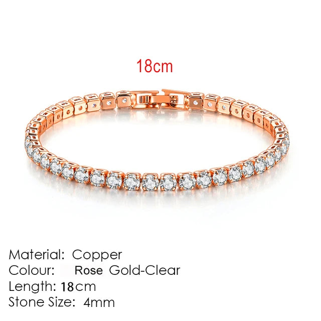 Celestique Chain – Designer Zirconia Tennis Bracelet