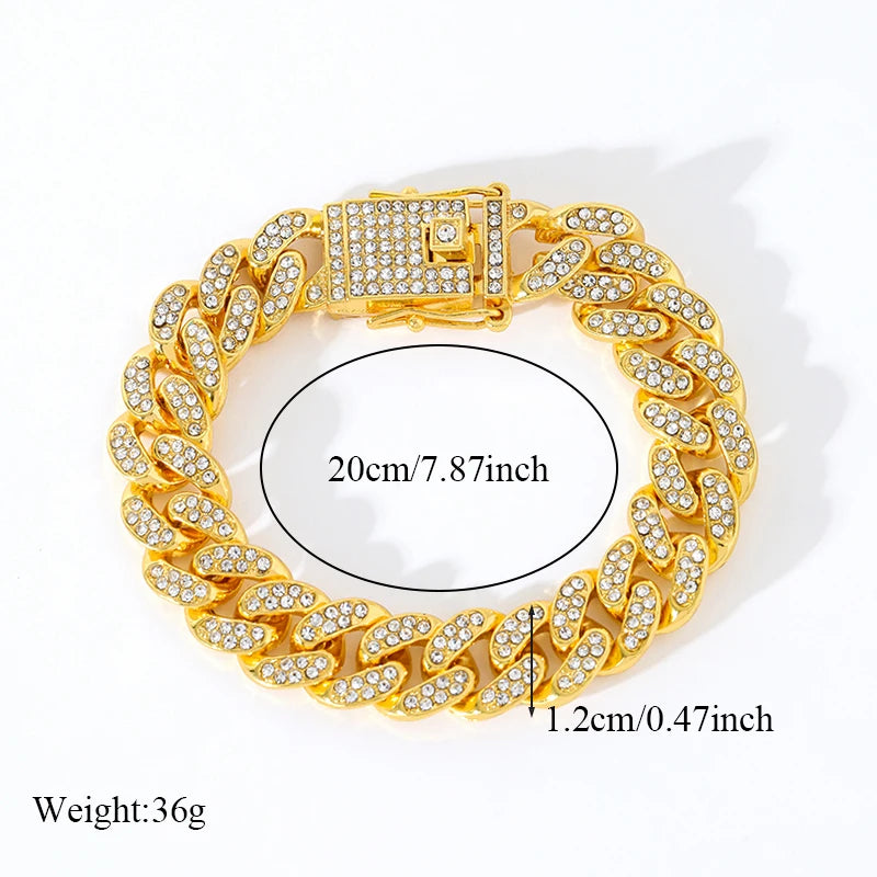 The Havoc Chain – Gold-Tone Stainless Steel Cuban Bracelet