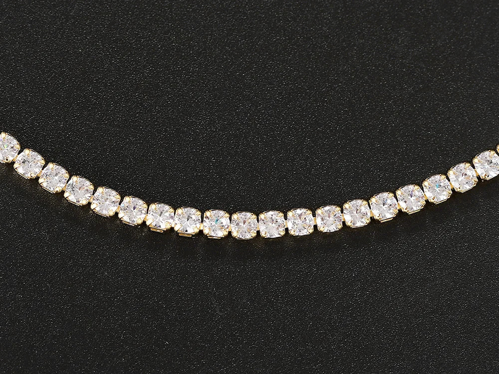 The Frostbite Choker – Iced Out CZ Tennis Chain Necklace