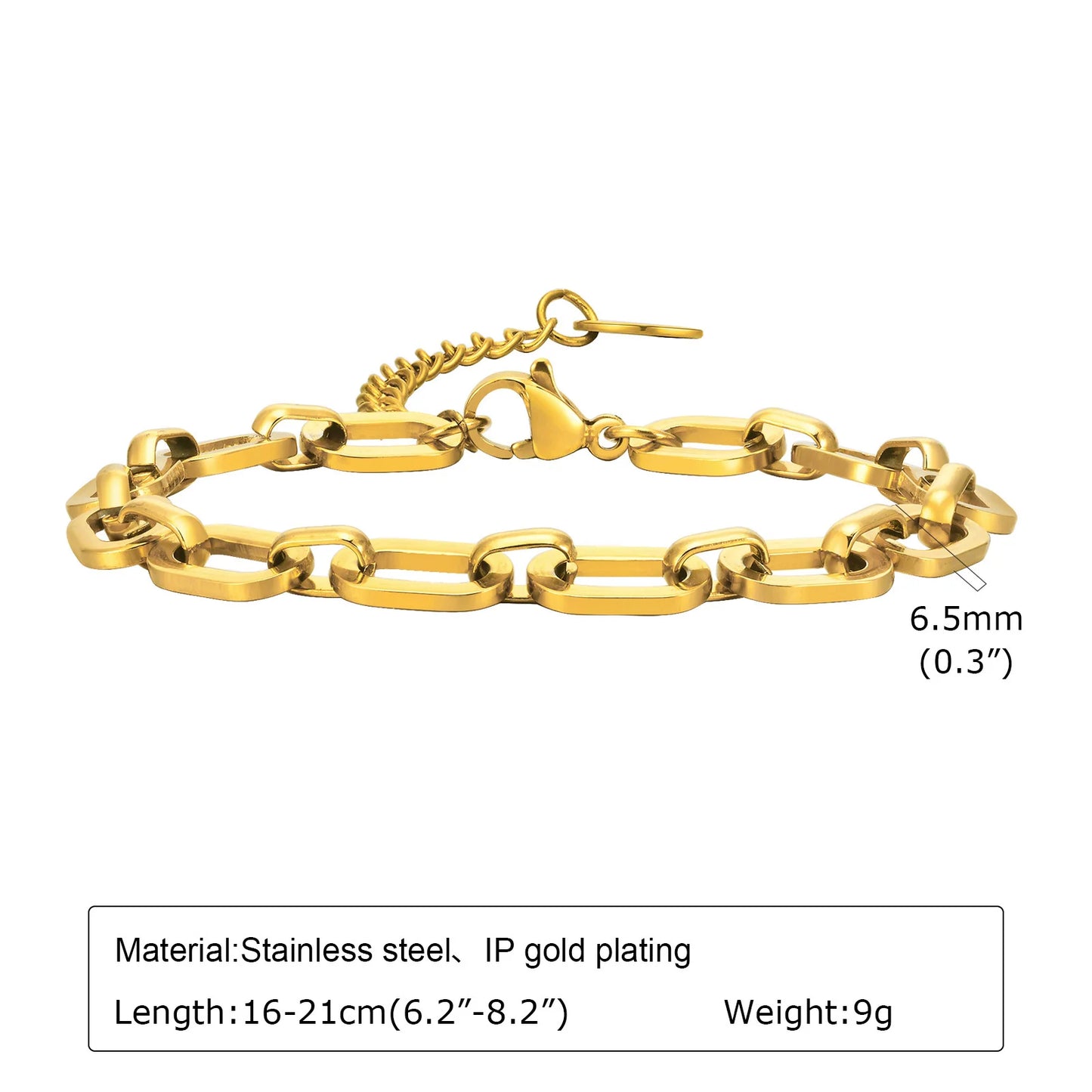 Mariner Luxe Necklace – Chunky Oval Link Gold Tone Chain
