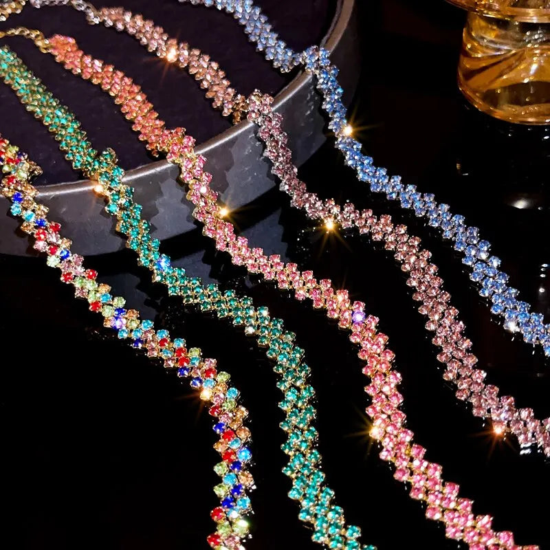 The Radiance Choker – A Luxury Full-Rhinestone Masterpiece