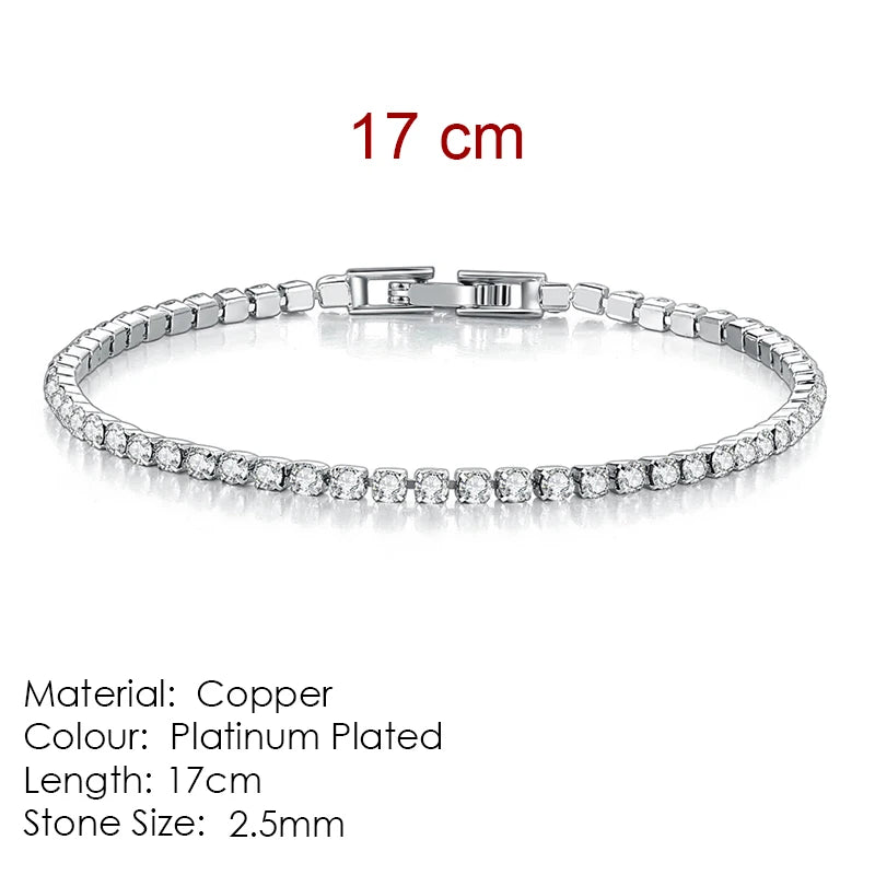 Celestique Chain – Designer Zirconia Tennis Bracelet