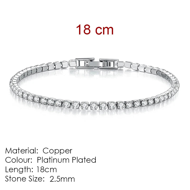 Celestique Chain – Designer Zirconia Tennis Bracelet