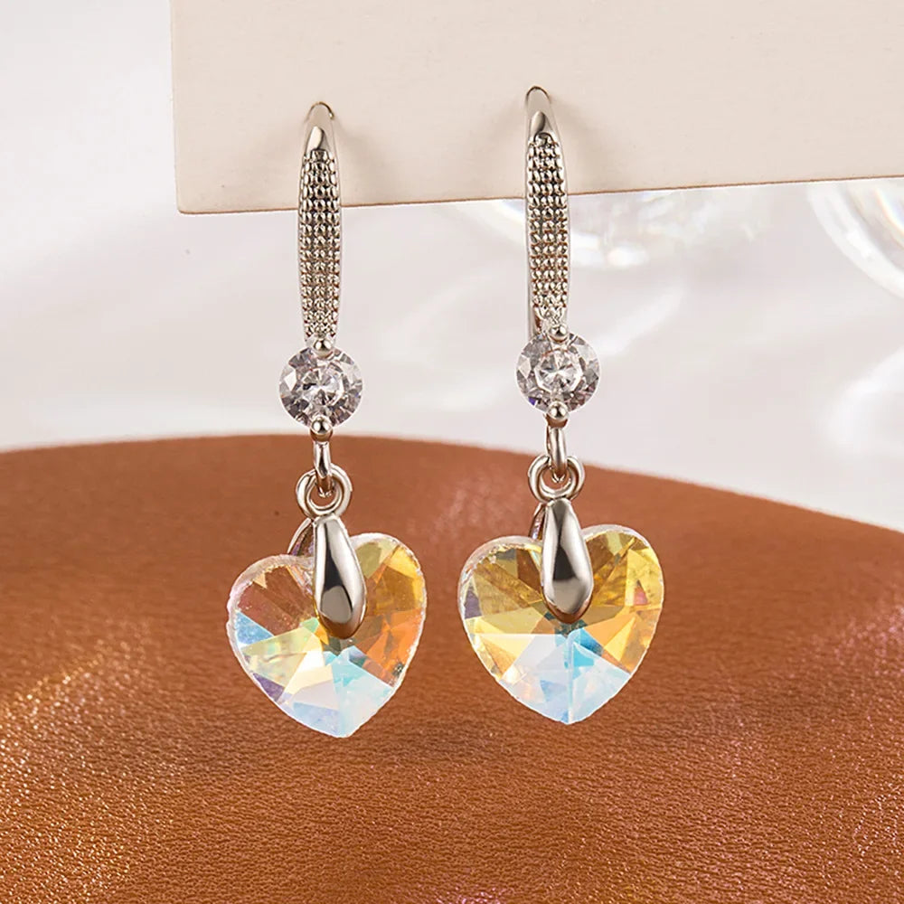 Premium Elegant Sakura Dolphin Jewelry Set in 925 Sterling Silver with Zircon – Necklace & Earrings Set