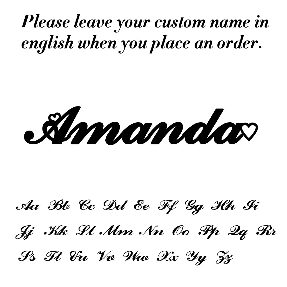 Elegant Custom Name Necklace – Dual Name Personalized Pendant in Premium Stainless Steel