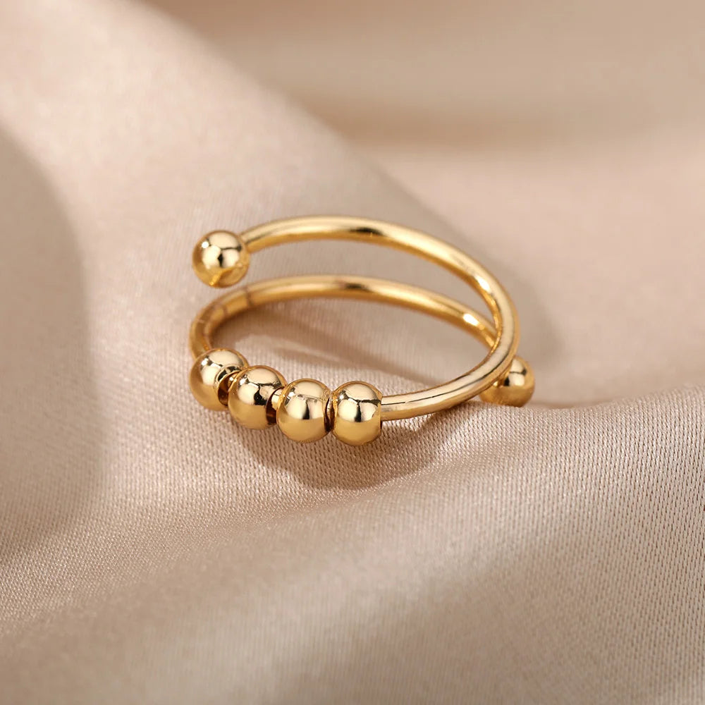 The Aureum Band – 316L Stainless Steel Gold-Tone Ring