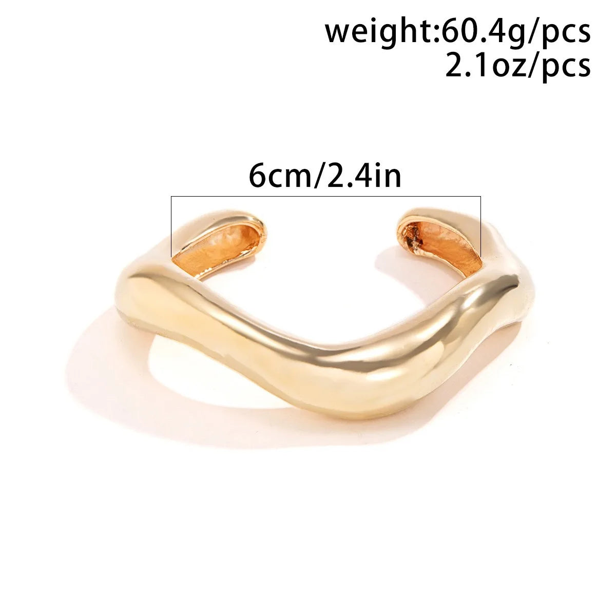 Vintage Wide Statement Cuff Bangle – Gold & Silver Tone Geometric Metal Spring Bracelet