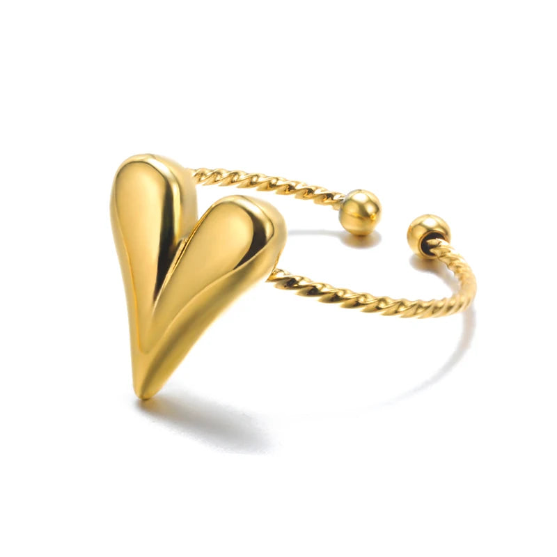 The Aureum Band – 316L Stainless Steel Gold-Tone Ring
