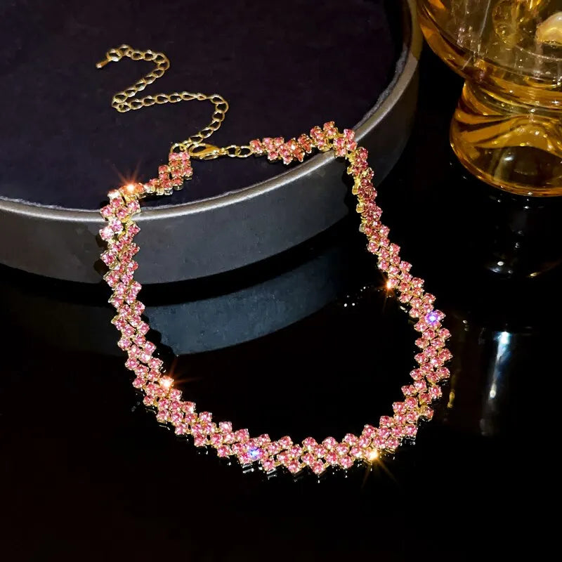 The Radiance Choker – A Luxury Full-Rhinestone Masterpiece