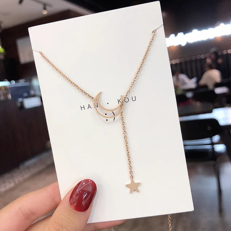 Starlit Grace – The Moon & Star Signature Choker