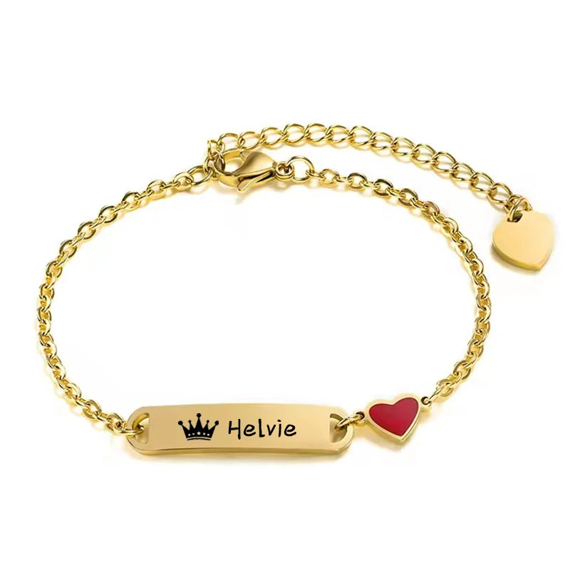 Personalized 14K Gold Baby Bracelet – Custom Name Jewelry