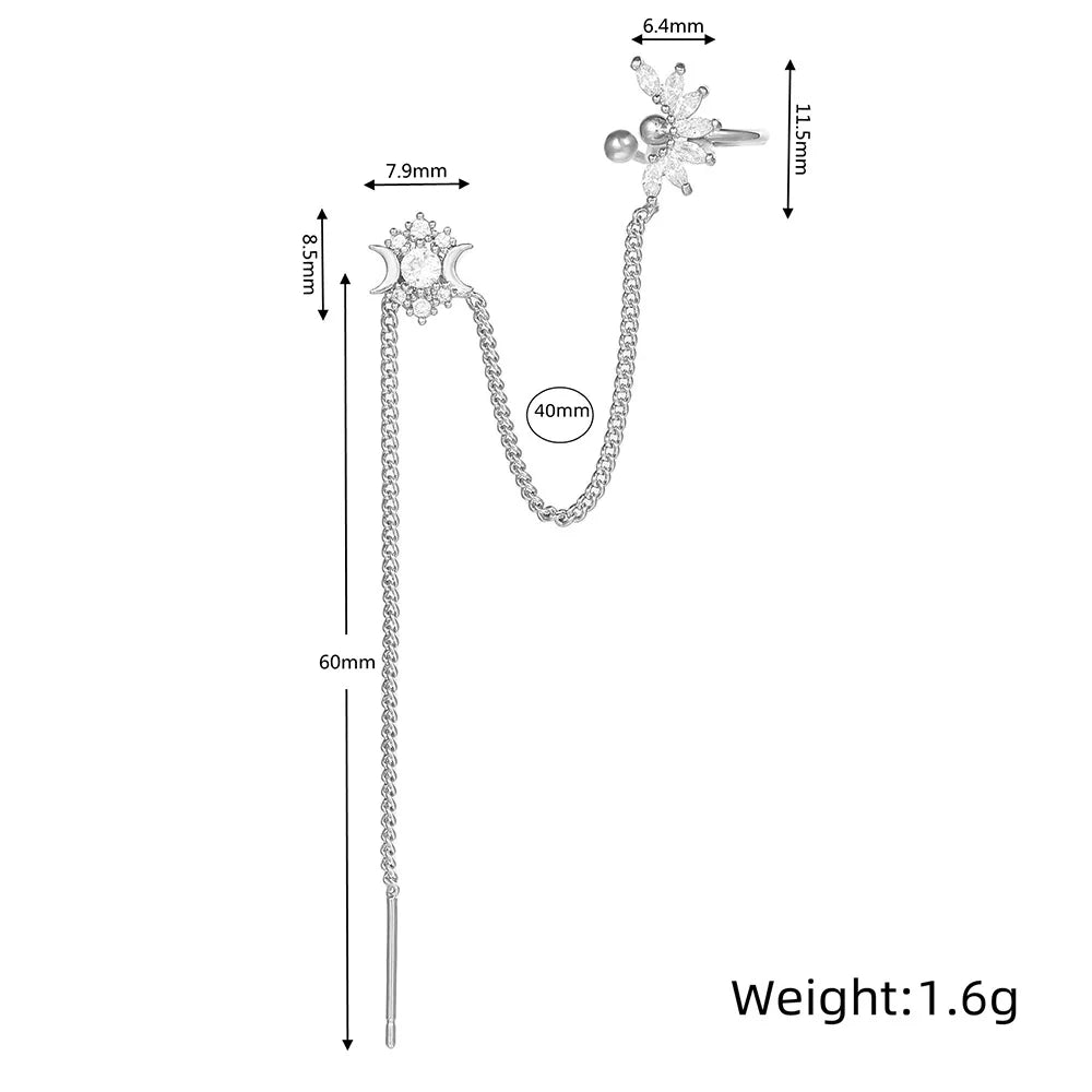 Silver Snake Ear Clip – Delicate Non-Pierced Cartilage Cuff Earring