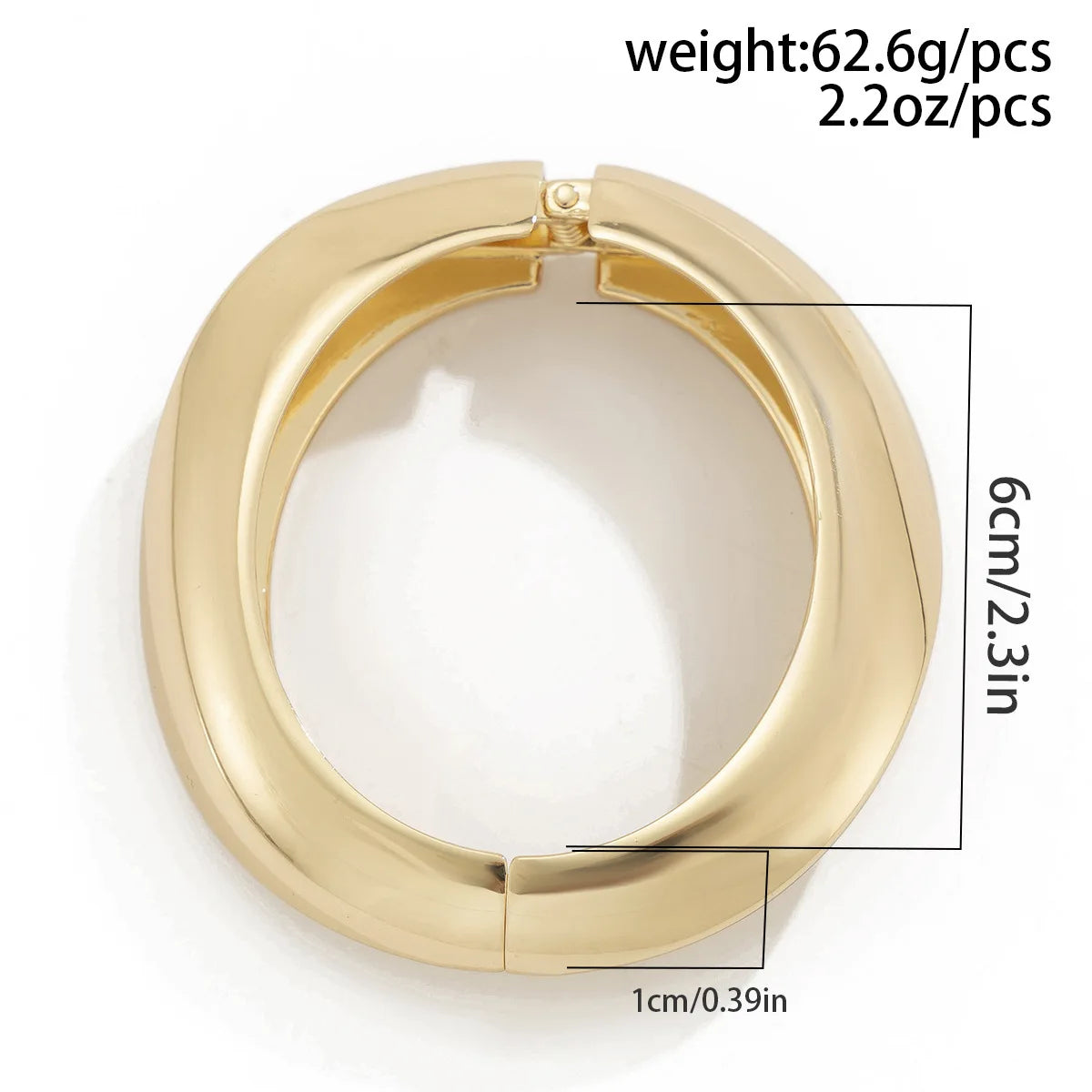 Obsidian Drop Cuff – Bold Geometric Bangle in Gold & Silver