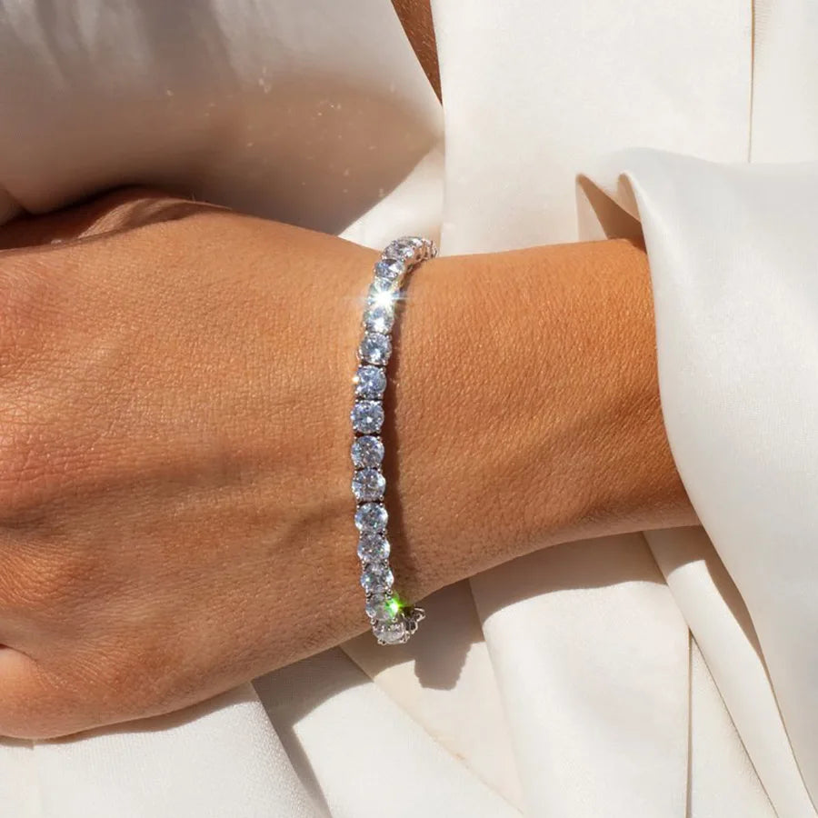 Celestique Chain – Designer Zirconia Tennis Bracelet