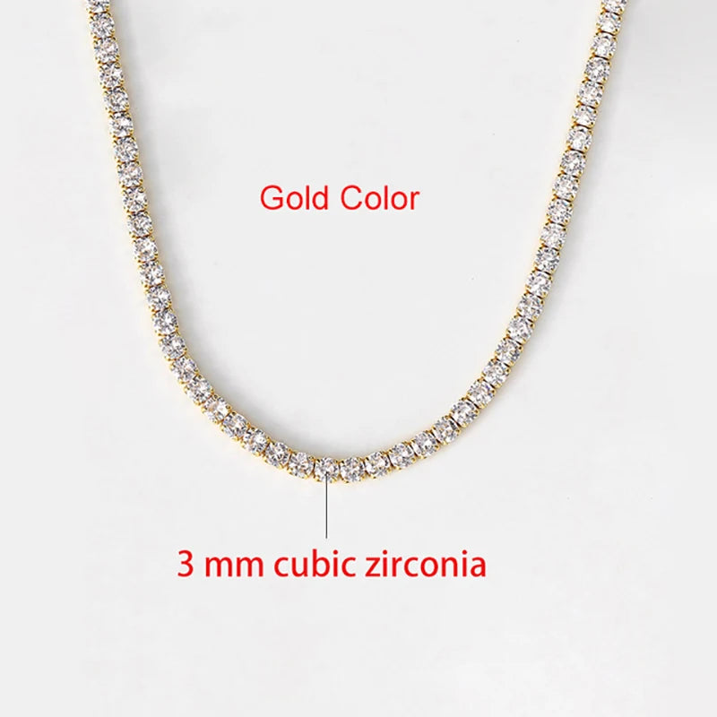 The Frostbite Choker – Iced Out CZ Tennis Chain Necklace