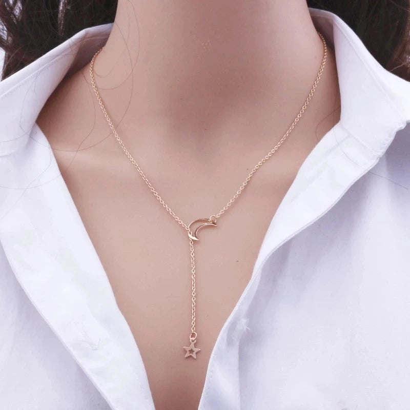Starlit Grace – The Moon & Star Signature Choker