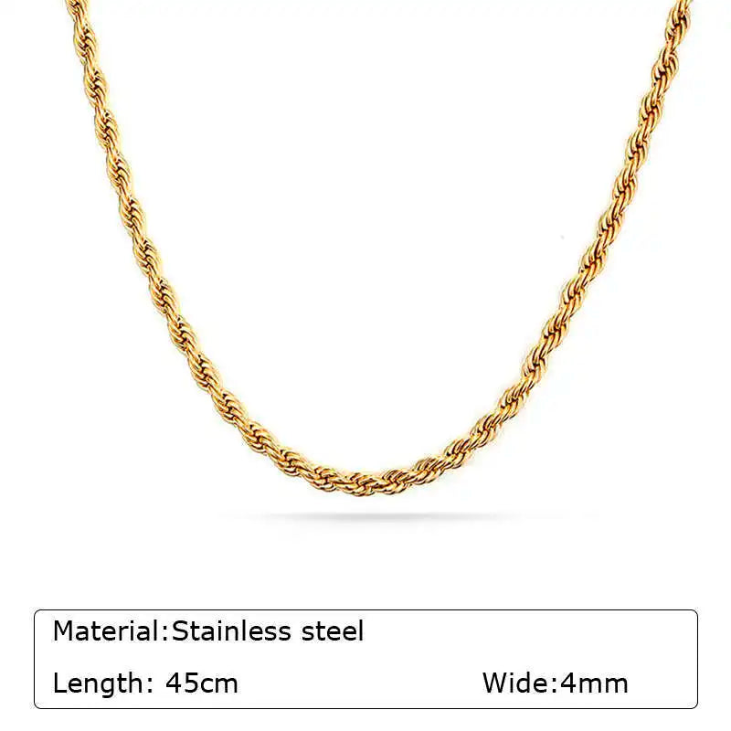Mariner Luxe Necklace – Chunky Oval Link Gold Tone Chain