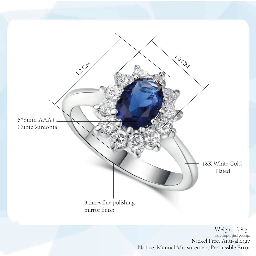 Premium Red Crystal Ring – Rose Gold With Gems