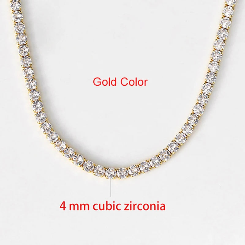 The Frostbite Choker – Iced Out CZ Tennis Chain Necklace