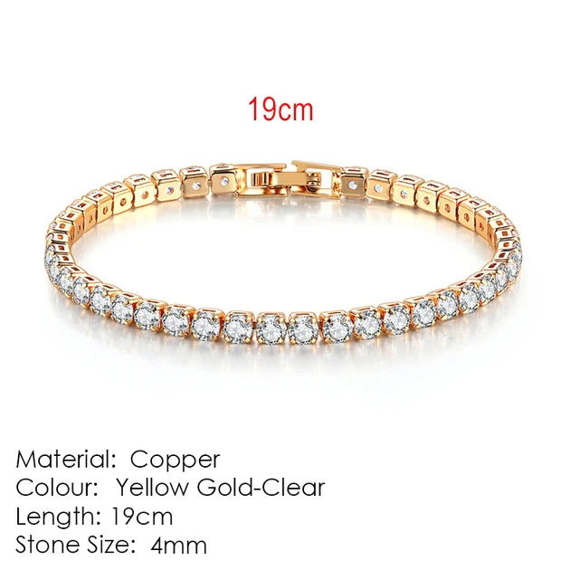 Celestique Chain – Designer Zirconia Tennis Bracelet