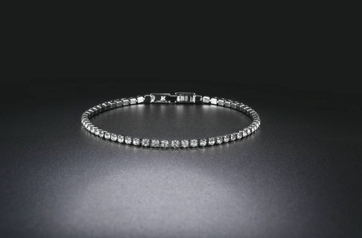 Eterna Crystal Tennis Bracelet- Timeless Shine