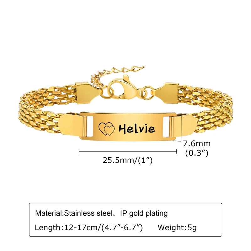 Personalized 14K Gold Baby Bracelet – Custom Name Jewelry
