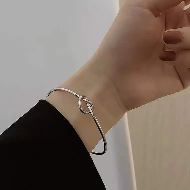 Adjustable Infiniti Knot Cuff Bracelets Bangles Style