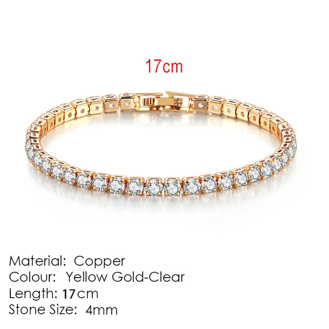 Celestique Chain – Designer Zirconia Tennis Bracelet