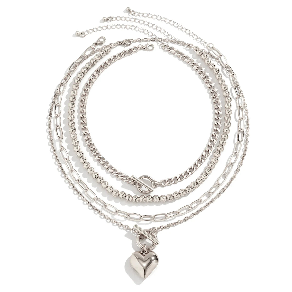 The Rebel Heart Set – 4-Piece Gold-Tone Necklace Collection